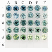 Dahlia Round Montana Sapphire Charm 5.0mm