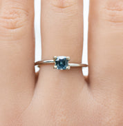 0.81ct Cushion Cut Blue Montana Sapphire