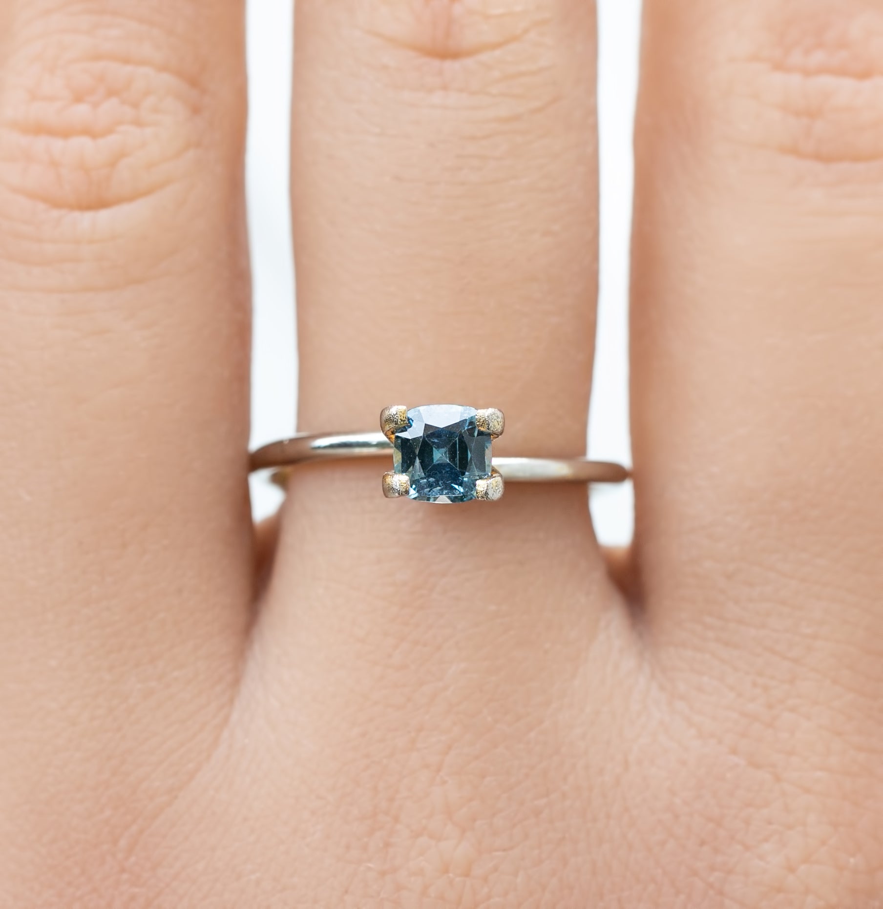 0.81ct Cushion Cut Blue Montana Sapphire
