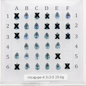 0.20ct Calibrated Pear Montana Sapphires (4.3mm)