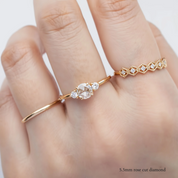 Sofia Round Rose Cut Diamond Ring