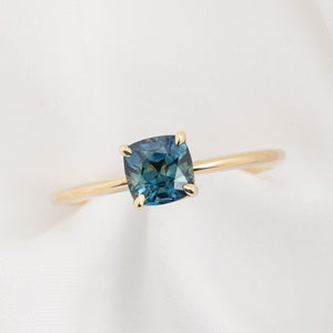 Sara Ring, 0.81ct Blue Montana Sapphire