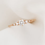 Estel Fleur Ring, 0.25ct Diamond