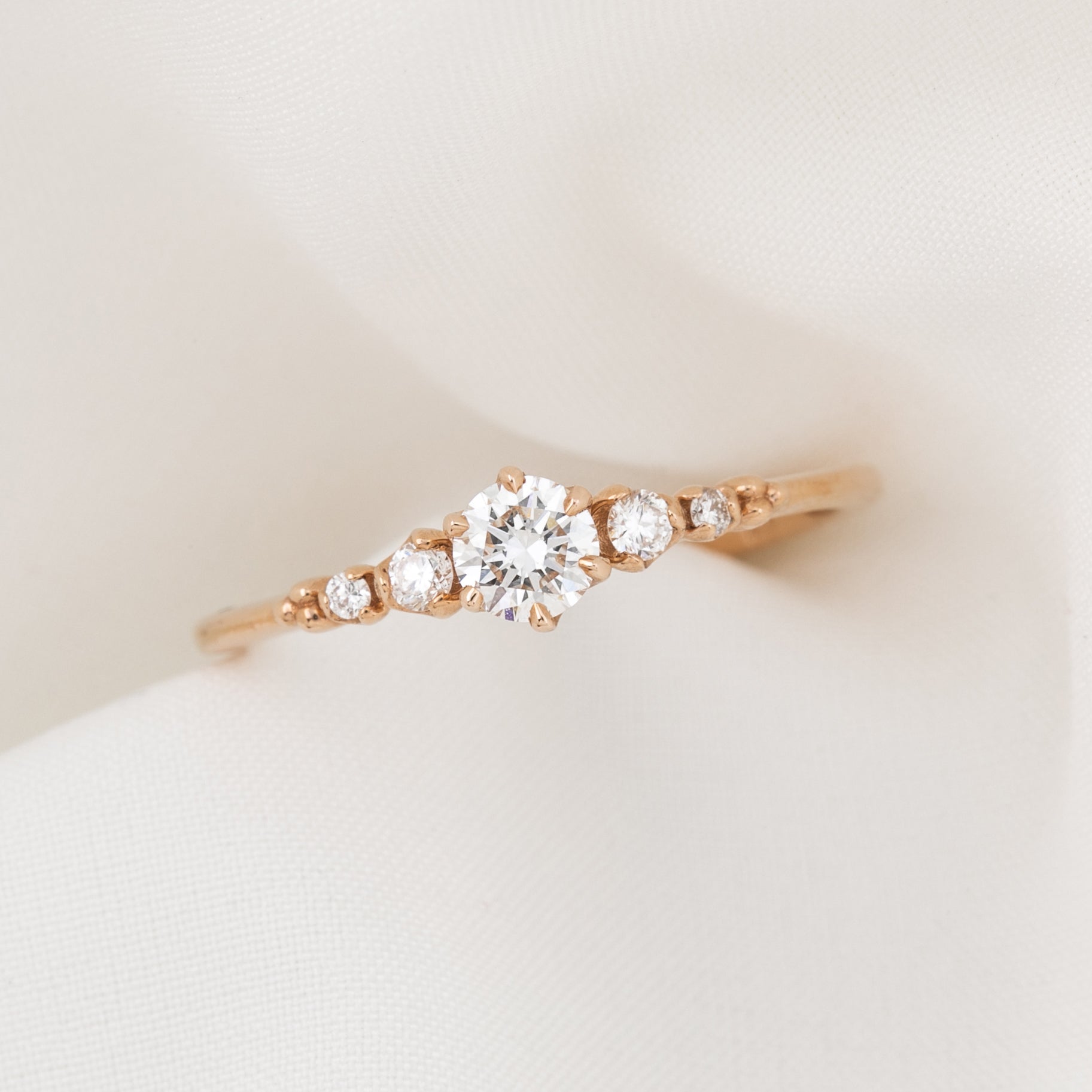 Estel Fleur Ring, 0.25ct Diamond