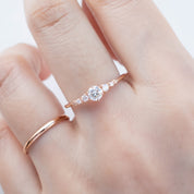 Estel Fleur Ring, 0.25ct Diamond