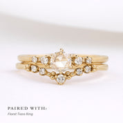 Mila Round Rose Cut Diamond Ring