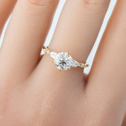 Estel Fleur Petal Ring, 1.30ct Diamond | GIA Certified