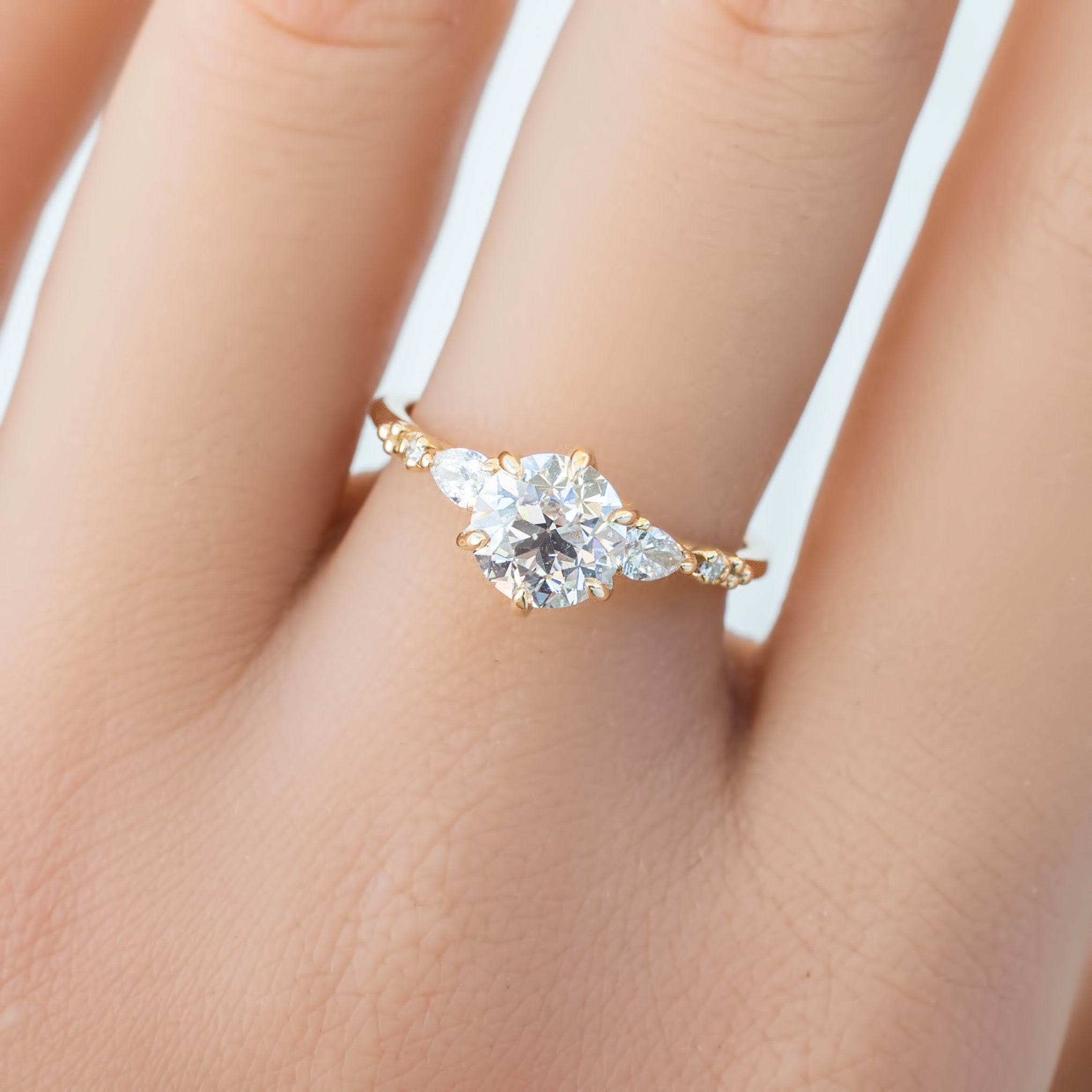 Estel Fleur Petal Ring, 1.30ct Diamond | GIA Certified