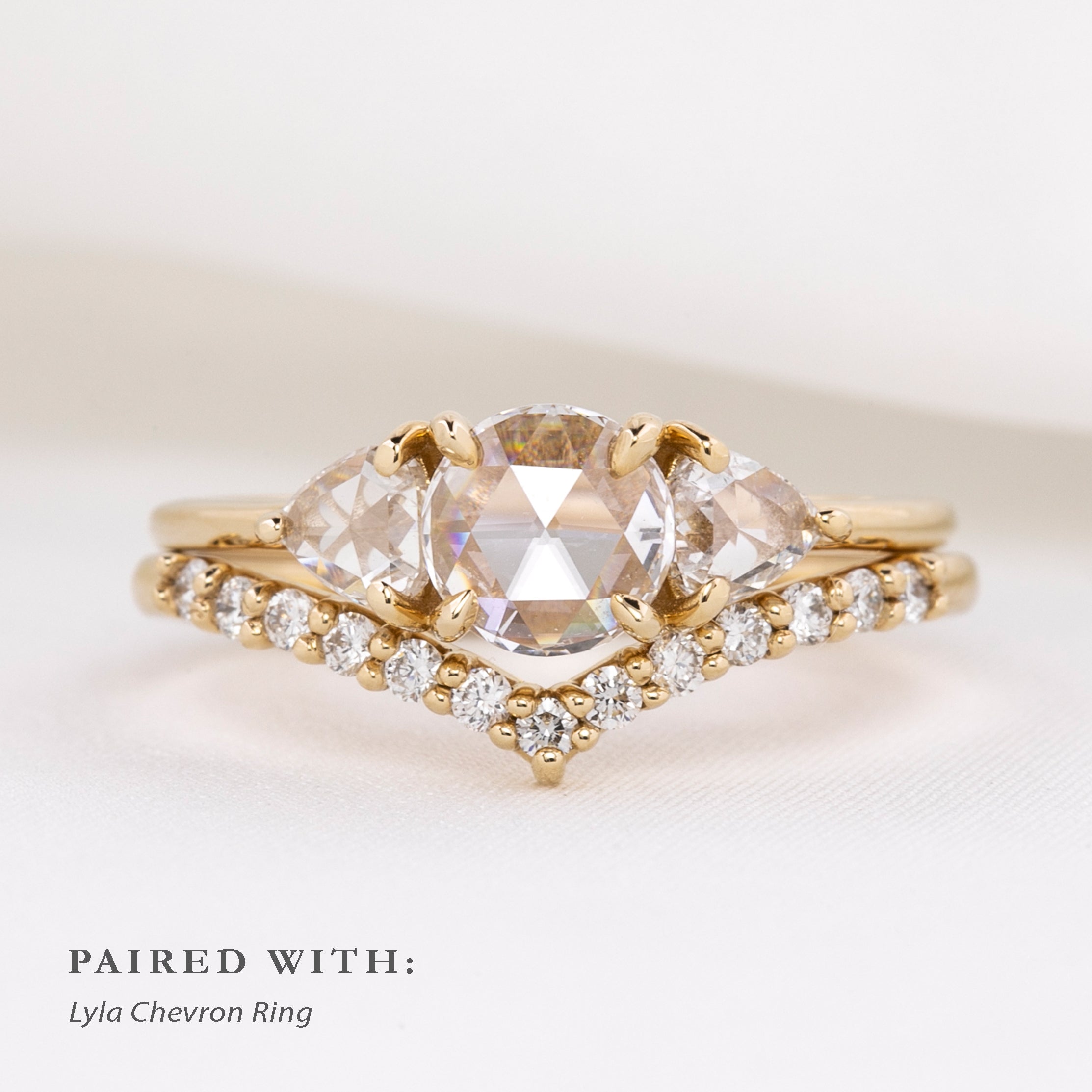 Madison Round Rose Cut Diamond Ring