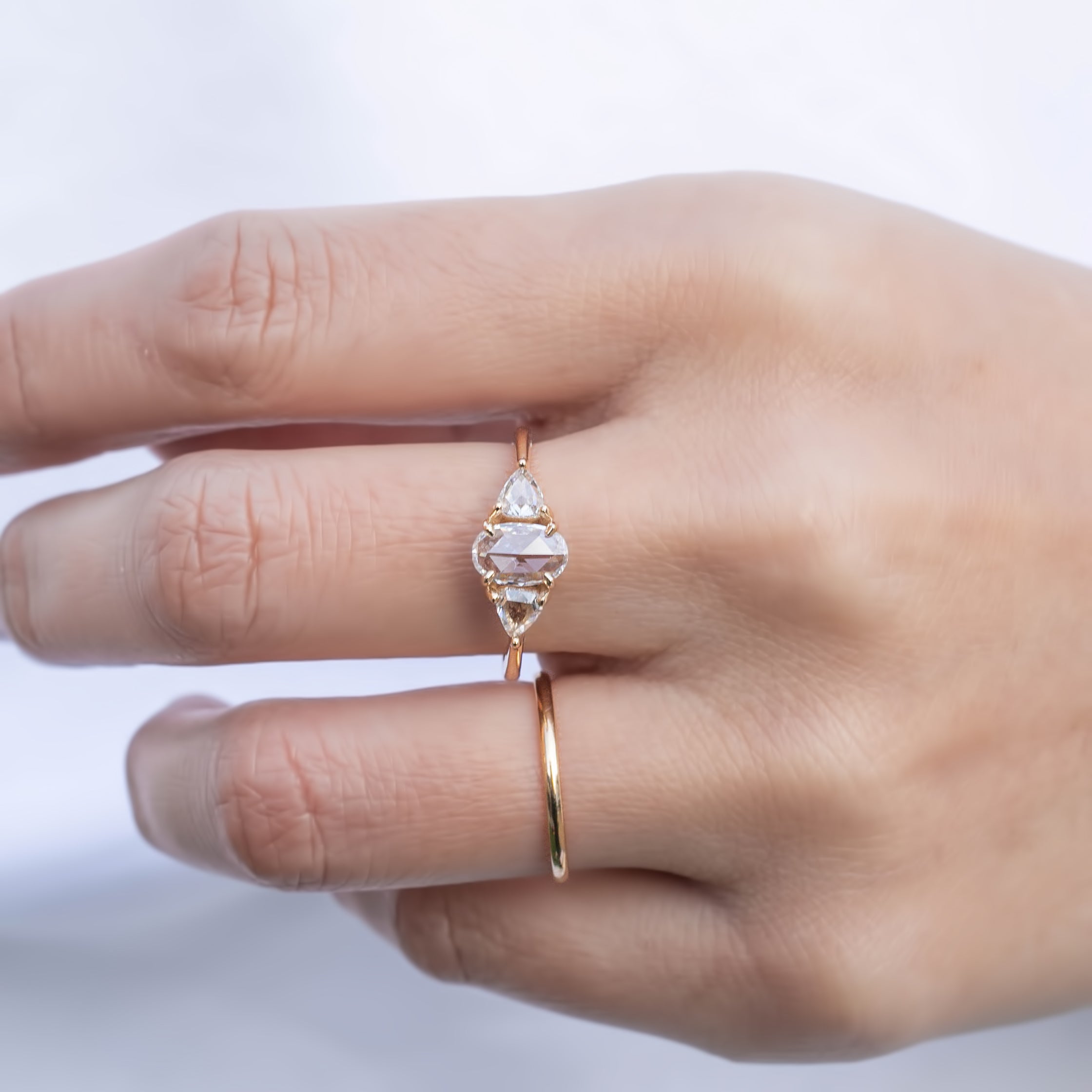 Madison Oval Rose Cut Diamond Ring