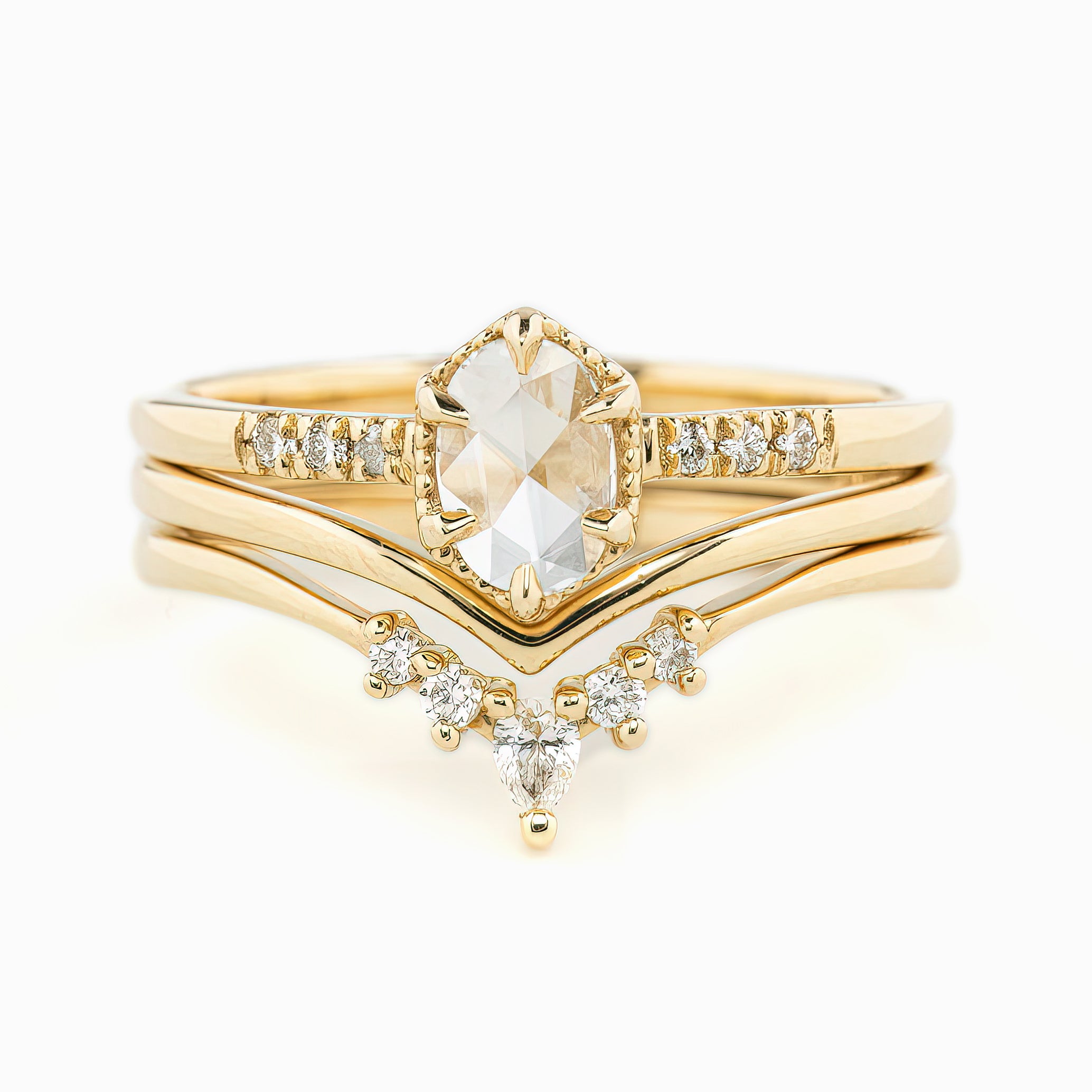 Grace Oval Rose Cut Diamond Ring