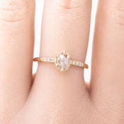 Grace Oval Rose Cut Diamond Ring