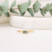 Estel Bezel Ring, 0.50ct Montana Sapphire