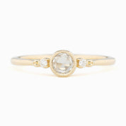 Estel Bezel Ring, 0.15ct Rose Cut Diamond