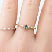 Estel Ring, 0.20ct Unheated Sapphire of your choice, oval shape gemstone