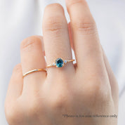 Estel Ring, 0.85ct Montana Sapphire