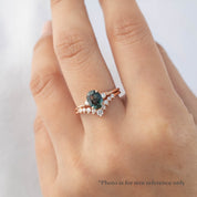 【一点物】エステルリング ・1.87ct・非加熱アフリカ産ブルーサファイア・K14WG