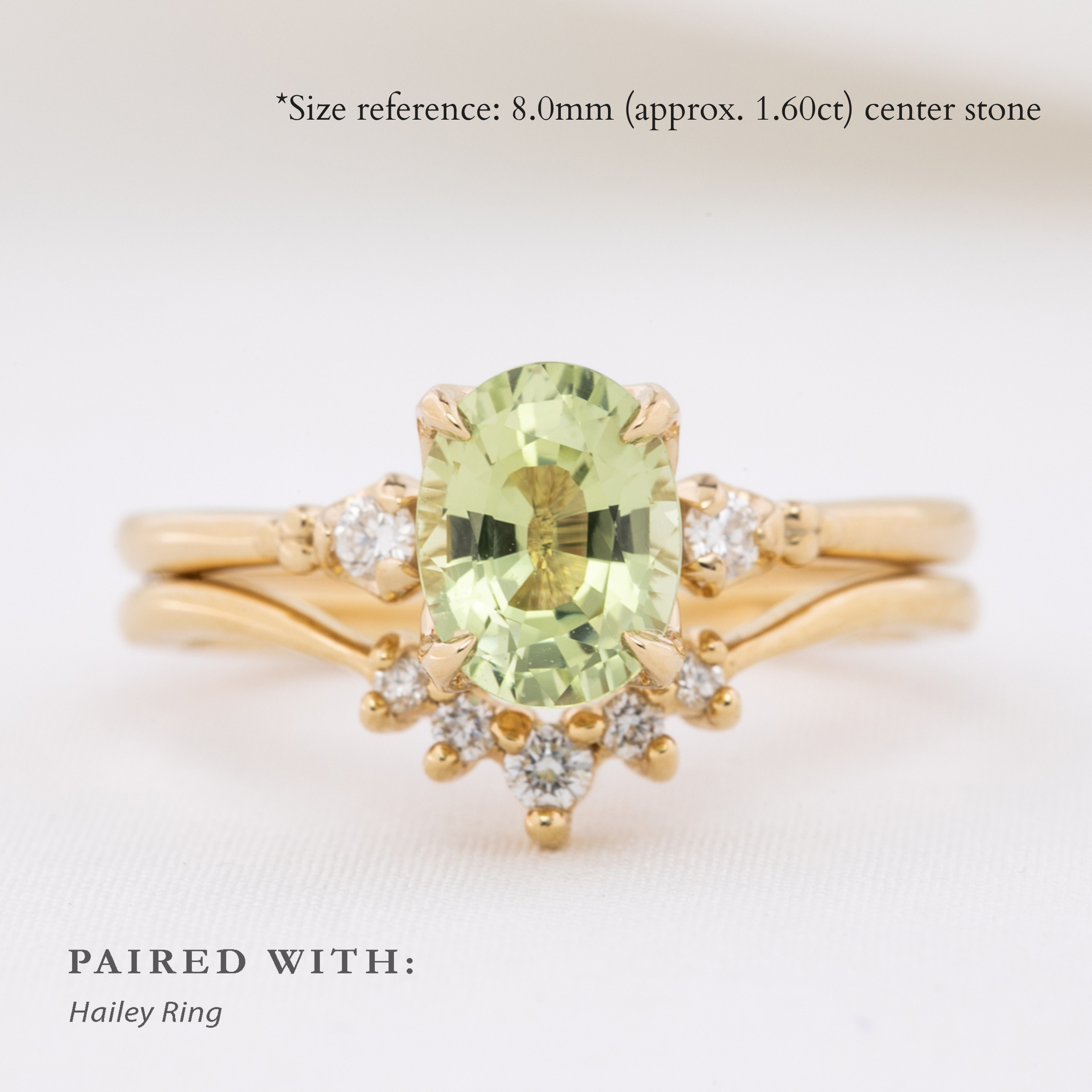 Estel Ring, 1.60ct Green Montana Sapphire