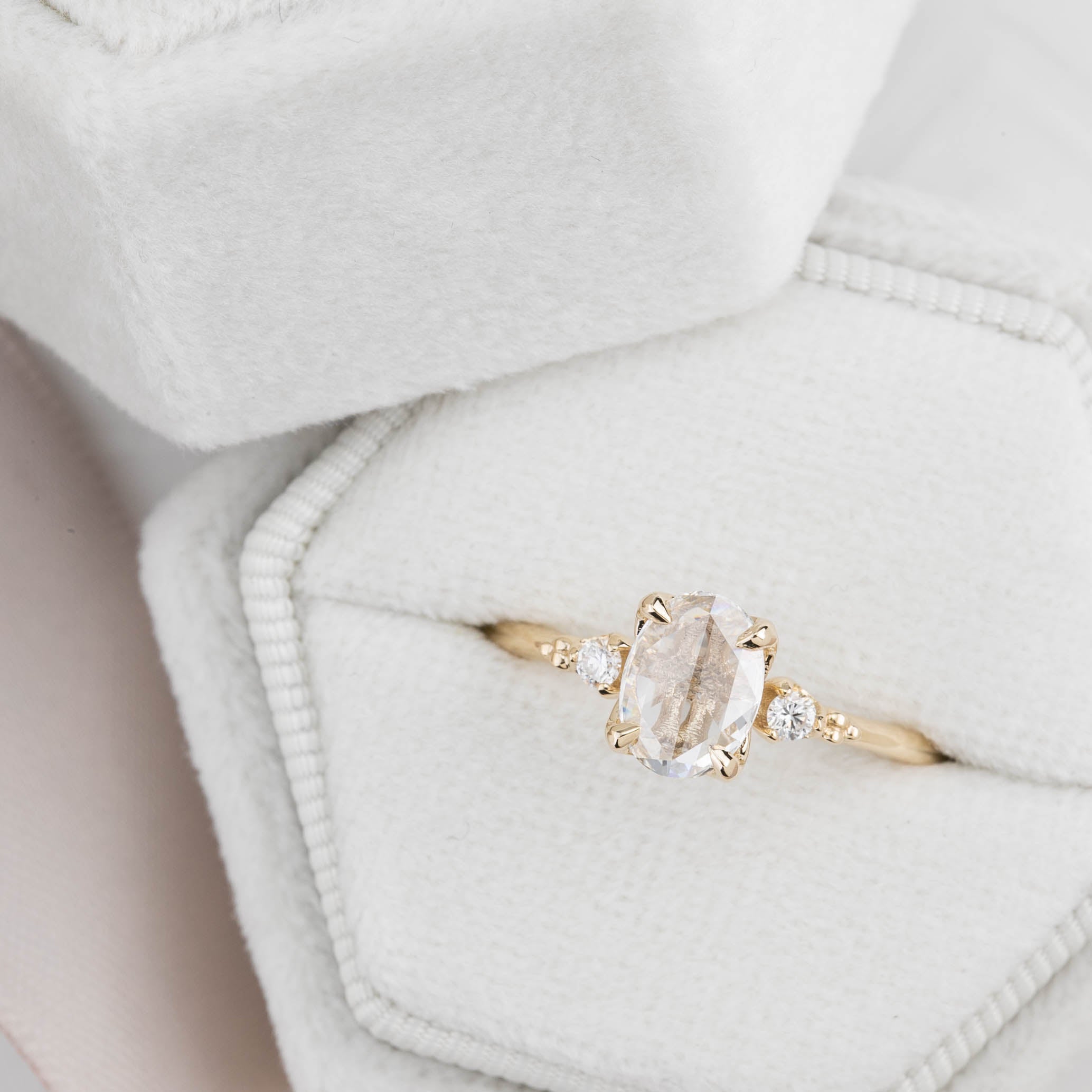 Estel Oval Rose Cut Diamond Ring