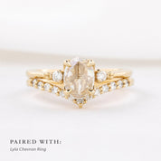Estel Ring, 0.60ct Oval Rose Cut Diamond