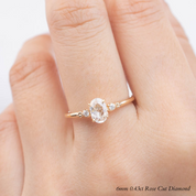 Estel Oval Rose Cut Diamond Ring