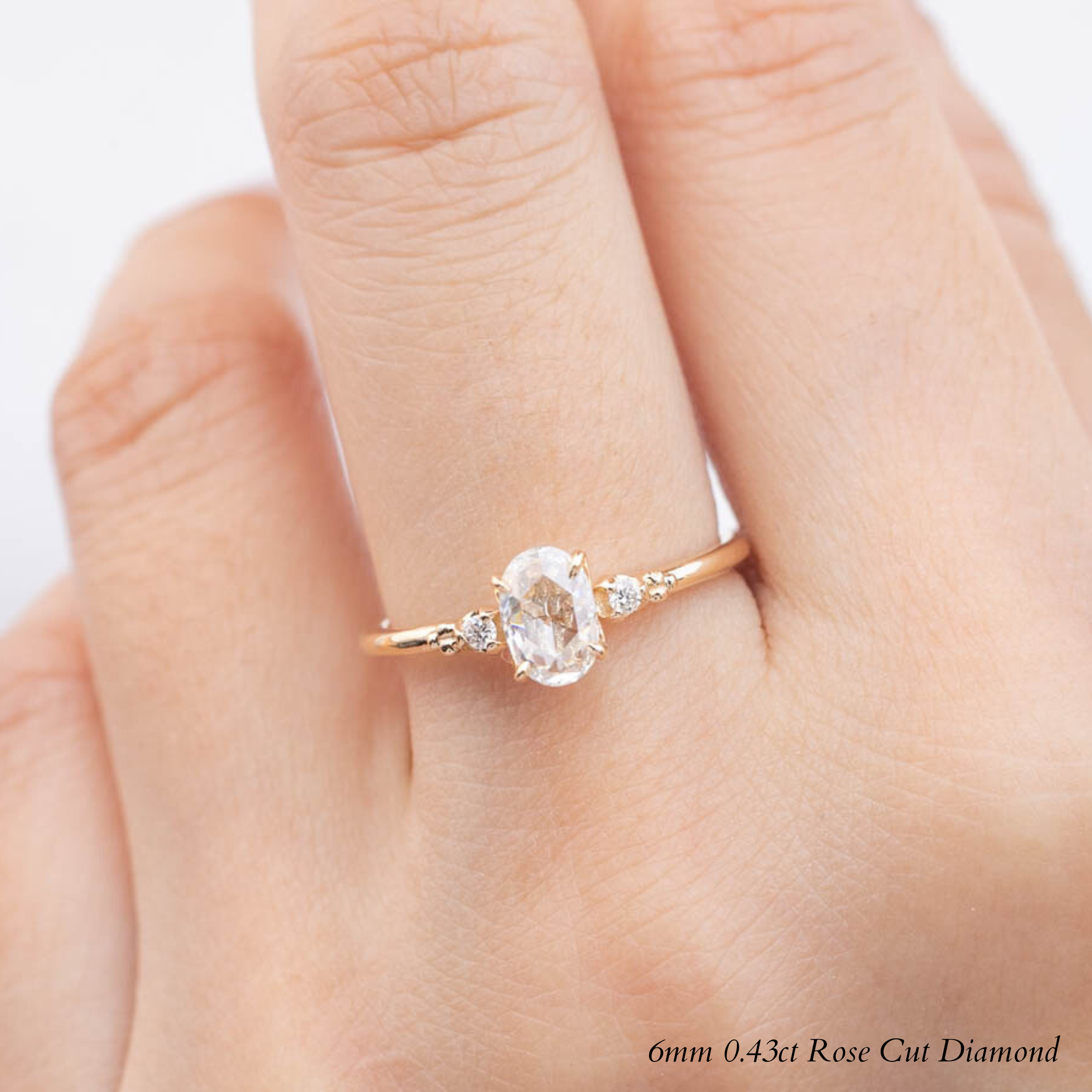 Estel Oval Rose Cut Diamond Ring