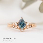 Estel Ring, 0.72ct Blue Montana Sapphire