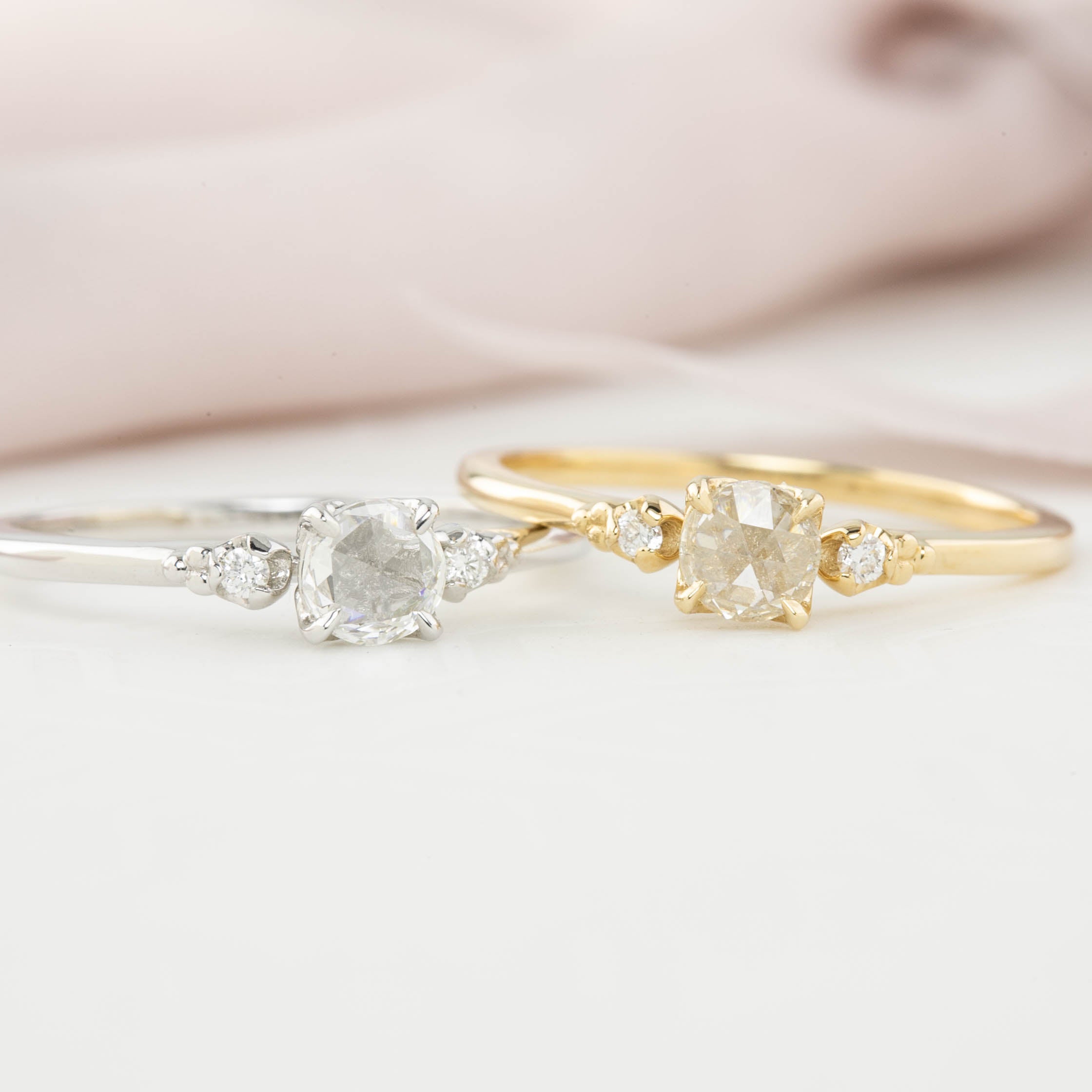 Estel Round Rose-Cut Diamond Ring