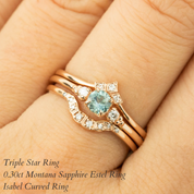 Estel Ring, 0.30ct Montana Sapphire of your choice