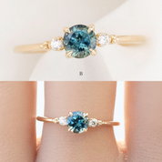 Estel Ring, 0.70ct Montana Sapphire