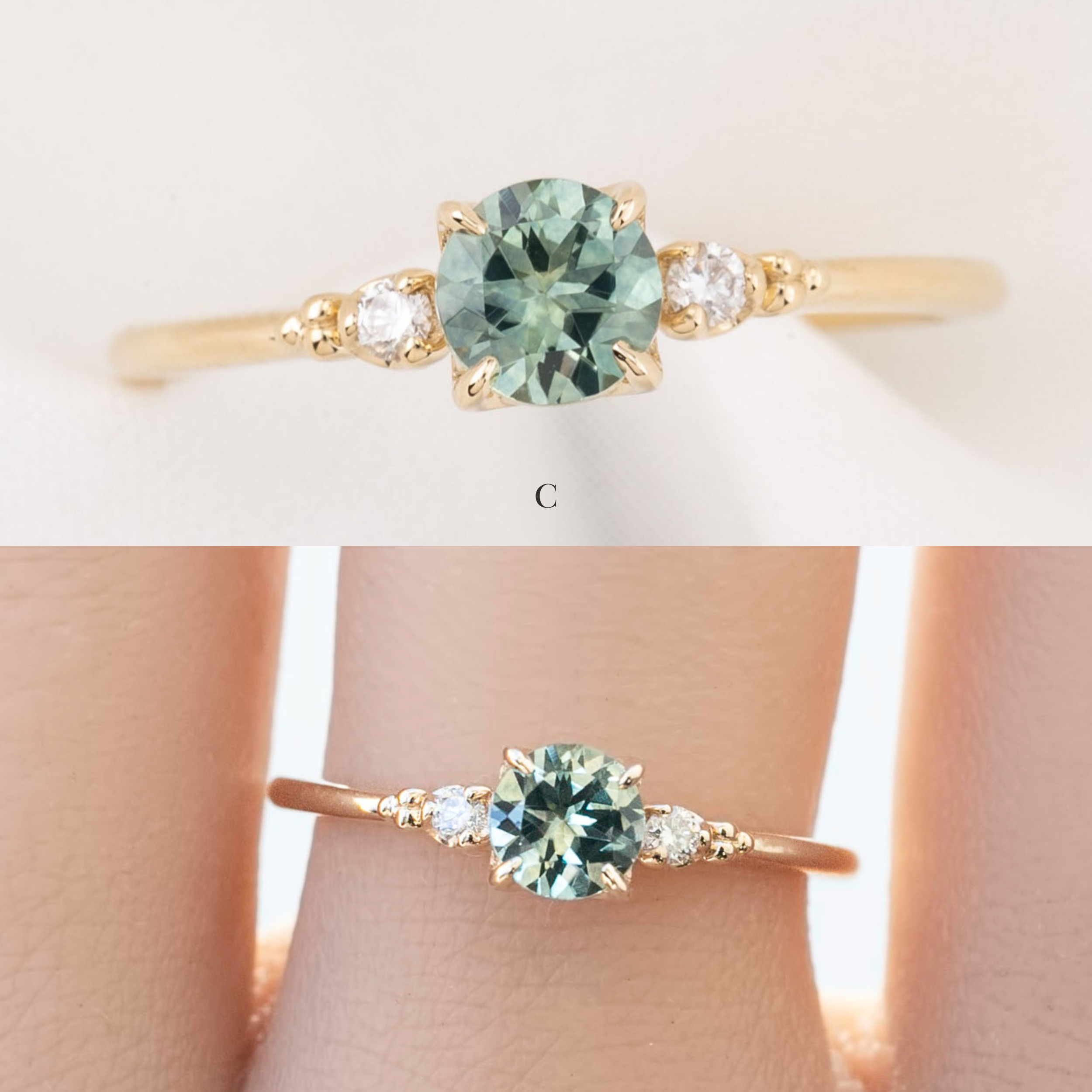 Estel Ring, 0.70ct Montana Sapphire