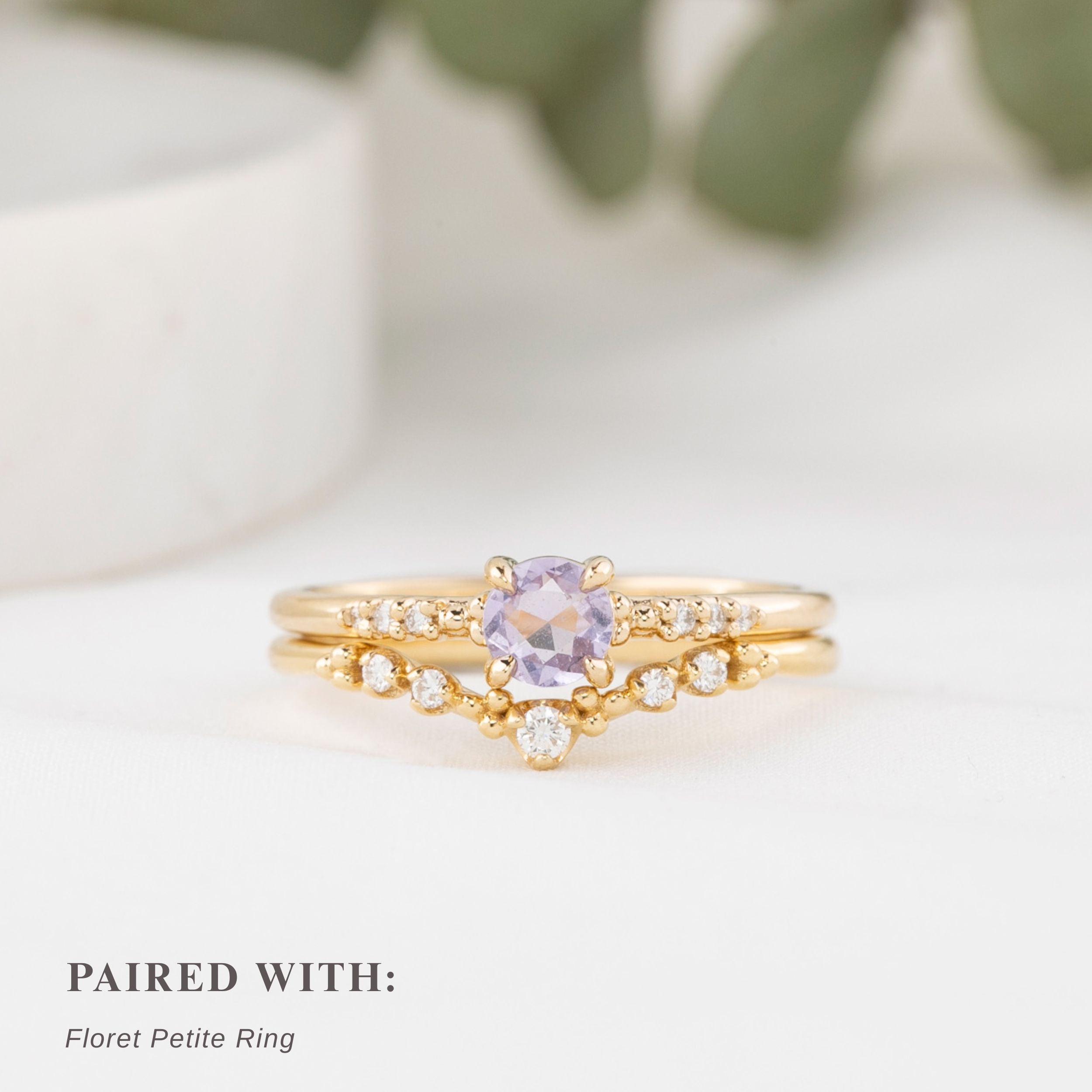 Eloise Ring, 0.35ct Unheated Pink & Purple Sapphire