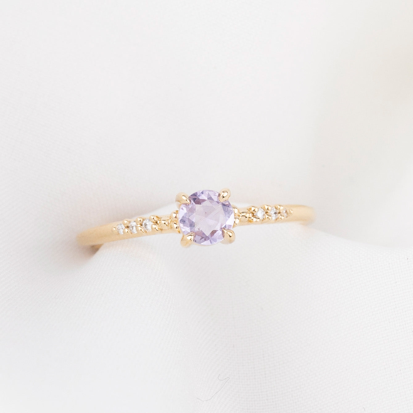 Eloise Ring, 0.35ct Unheated Pink & Purple Sapphire