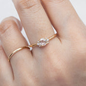 Lena Ring, 0.30ct Rose Cut Diamond