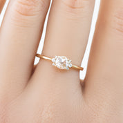 Lena Ring, 0.30ct Rose Cut Diamond