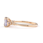 Estel Fleur Ring 1.62ct Lavender Purple Spinel, 14k Rose Gold (One of a kind)