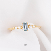 Estel Fleur Ring, 0.45ct Montana Sapphire