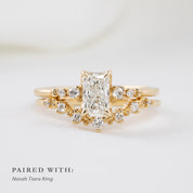 Estel Fleur Ring, 0.70ct Radiant Diamond | GIA Certified