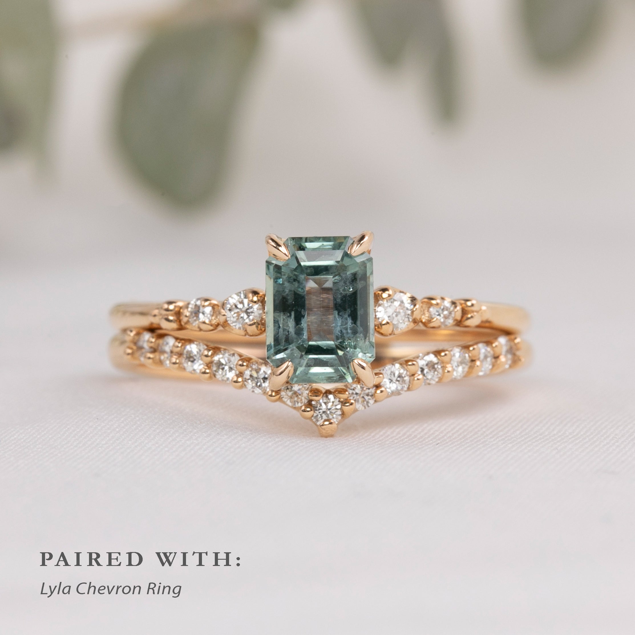 Estel Fleur Ring, 1.21ct Montana Sapphire