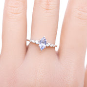 Estel Fleur Ring, 0.61ct Madagascar Sapphire