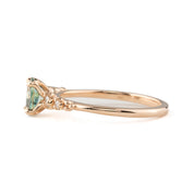 Estel Fleur Ring, 0.74ct Montana Sapphire, oval shape gemstone