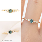 Estel Fleur Ring, 0.40ct Montana Sapphire
