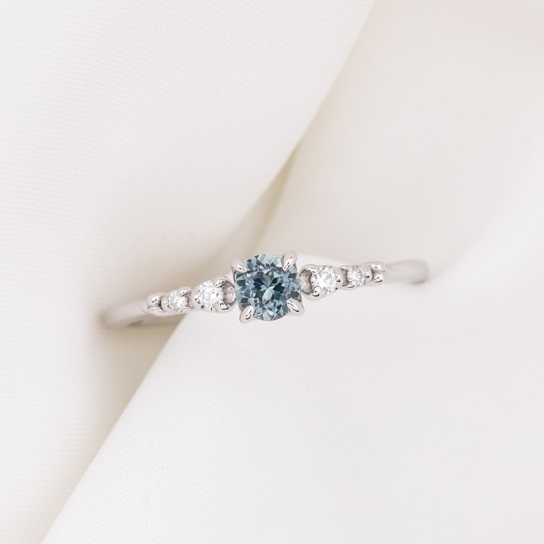 Estel Fleur Ring, 0.40ct Montana Sapphire