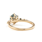 Estel Fleur Ring, 1.84ct Montana Sapphire, oval shape gemstone