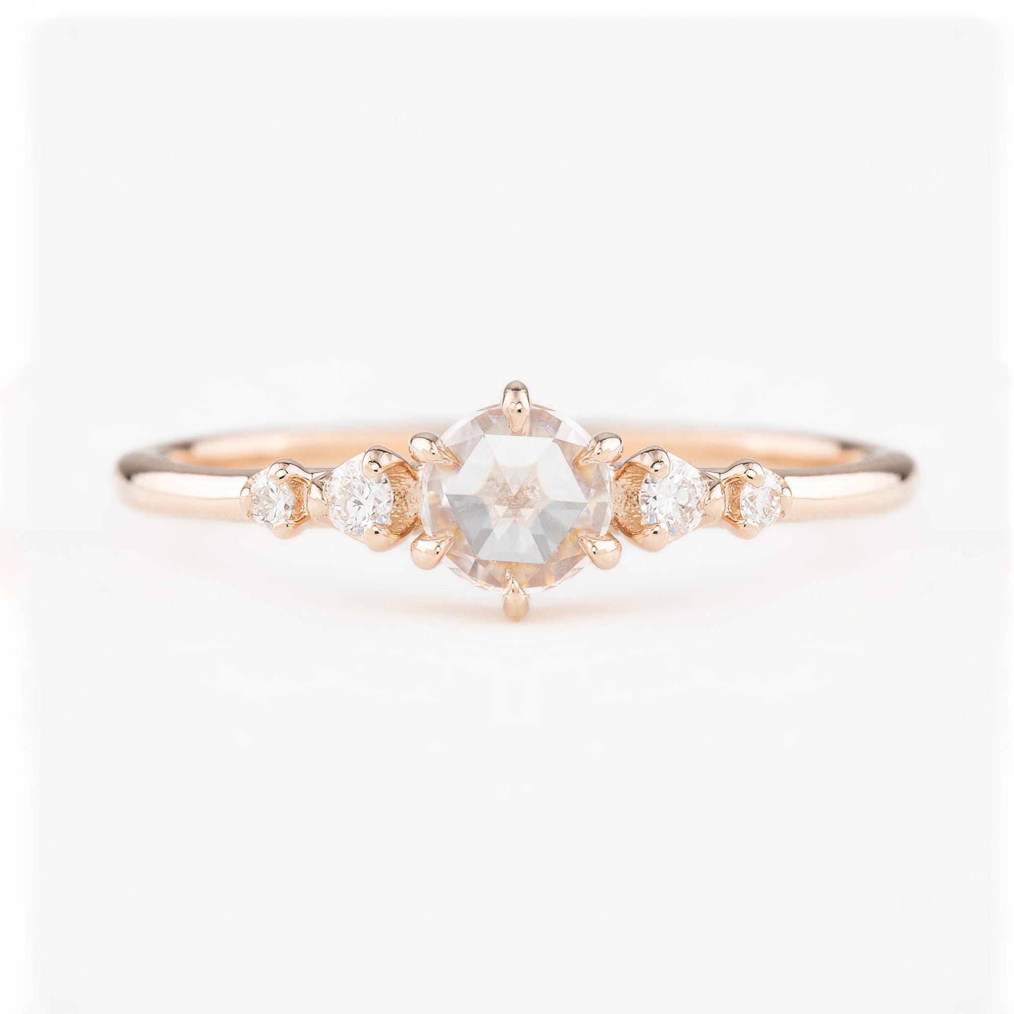 Mila Round Rose Cut Diamond Ring