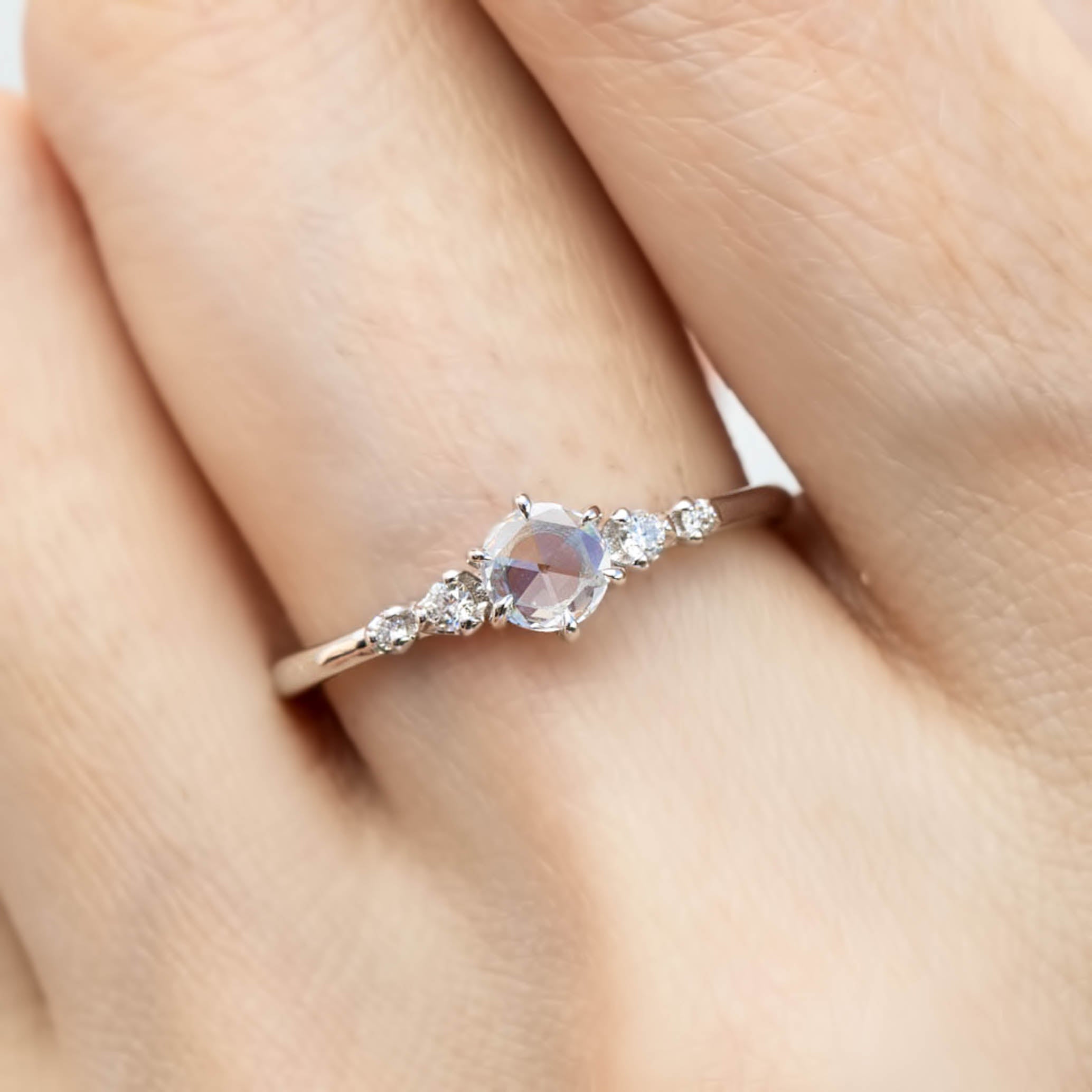 Mila Round Rose Cut Diamond Ring