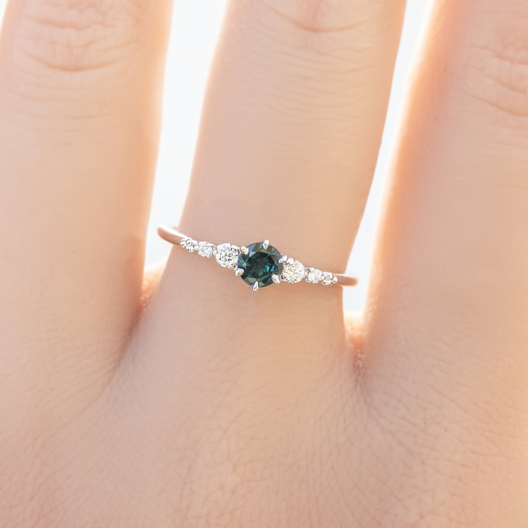 Estel Fleur Ring, 0.30ct Queensland Sapphire
