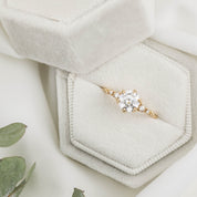 1ct 6.5mm estel fleur ring
