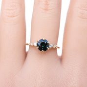 Celeste Ring, 0.35ct Montana Sapphire