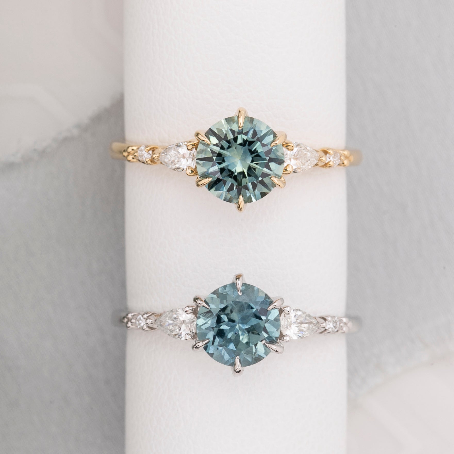 Estel Fleur Petal Ring, 1.34ct Blue Montana Sapphire